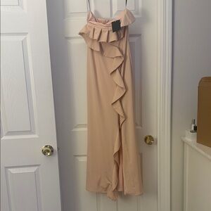 NBD Blush Maxi Dress with Ruffle Detail